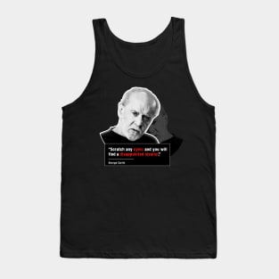 Carlin quote on cynicism and idealism Tank Top